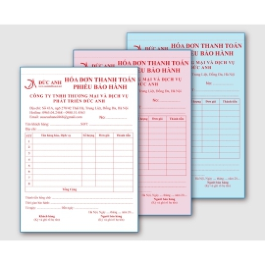 IN HÓA ĐƠN 2 LIÊN LẤY LIỀN